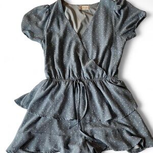 Altar'd State Blue Polka Dot Romper